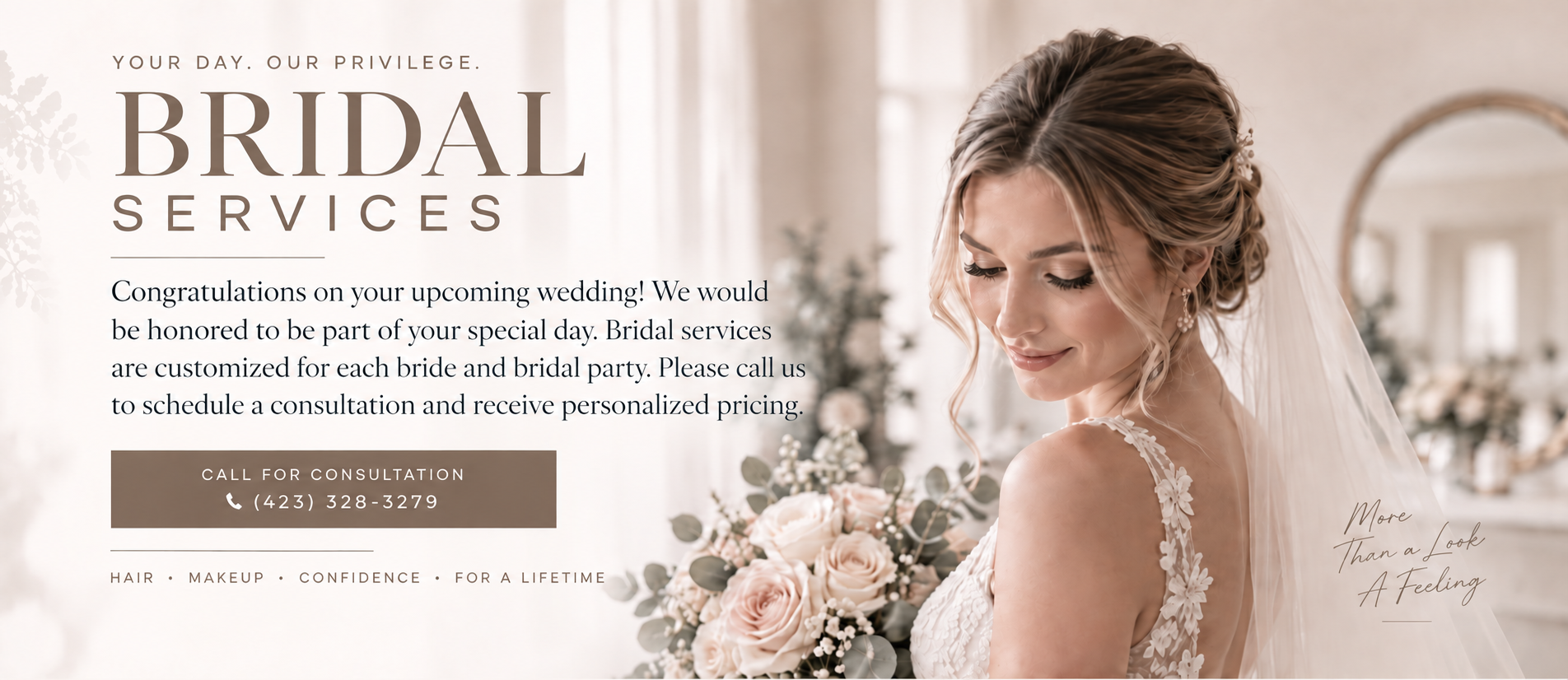 please contact the salon for personalized pricing